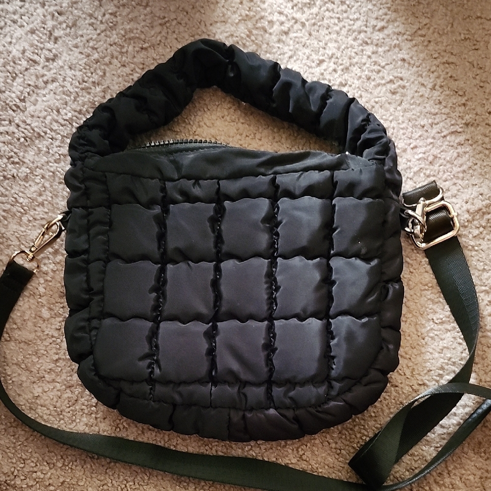 Stylish Black Quilted Women's Bag